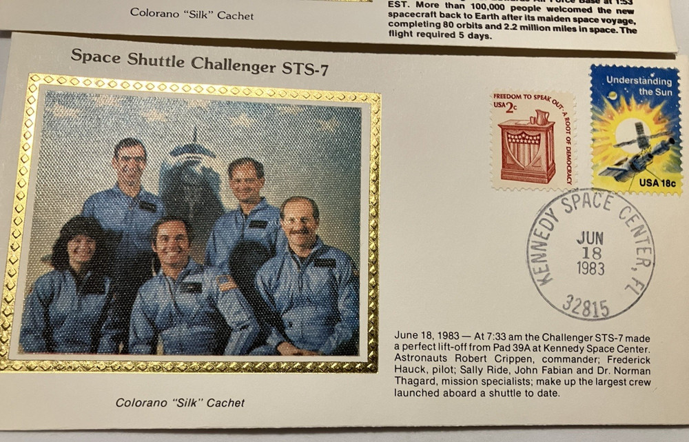 22 Space Program Covers- includes 21 Colorano Silk Cachets