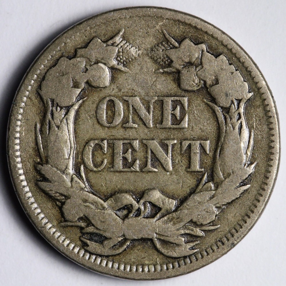 1857 Flying Eagle Cent Penny FINE E102 AKNT