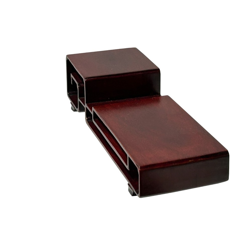 7.5" Reddish Brown Wood Straight Scroll Rectangular Stand Riser Easel ws4146B