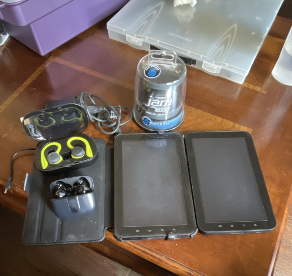 Jam Jam Touch Bluetooth Wireless Speaker, Earbuds, Tablets Lot Touch Controls