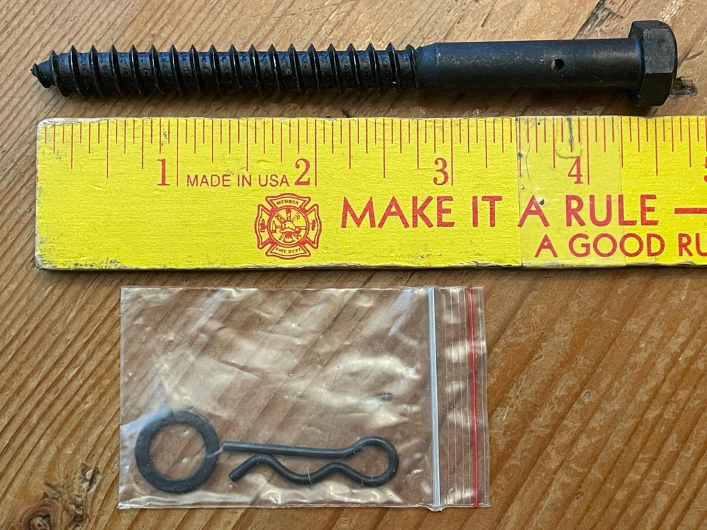 John Wright #088254 Replacement Bronze Shutter Dog Lag Bolt w/Cotter Pin