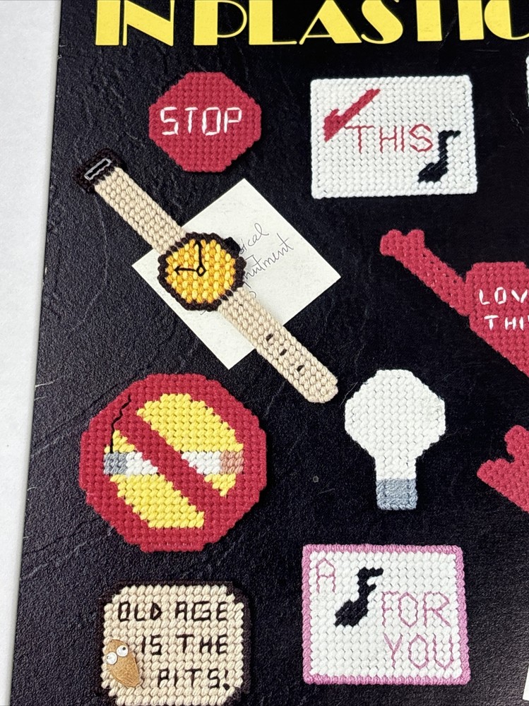 Leisure Arts Noteworthy Magnets Leaflet 1307 Plastic Canvas Pattern