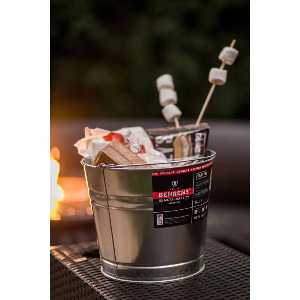 10 Qt. Galvanized Steel Pail: Durable Utility Container