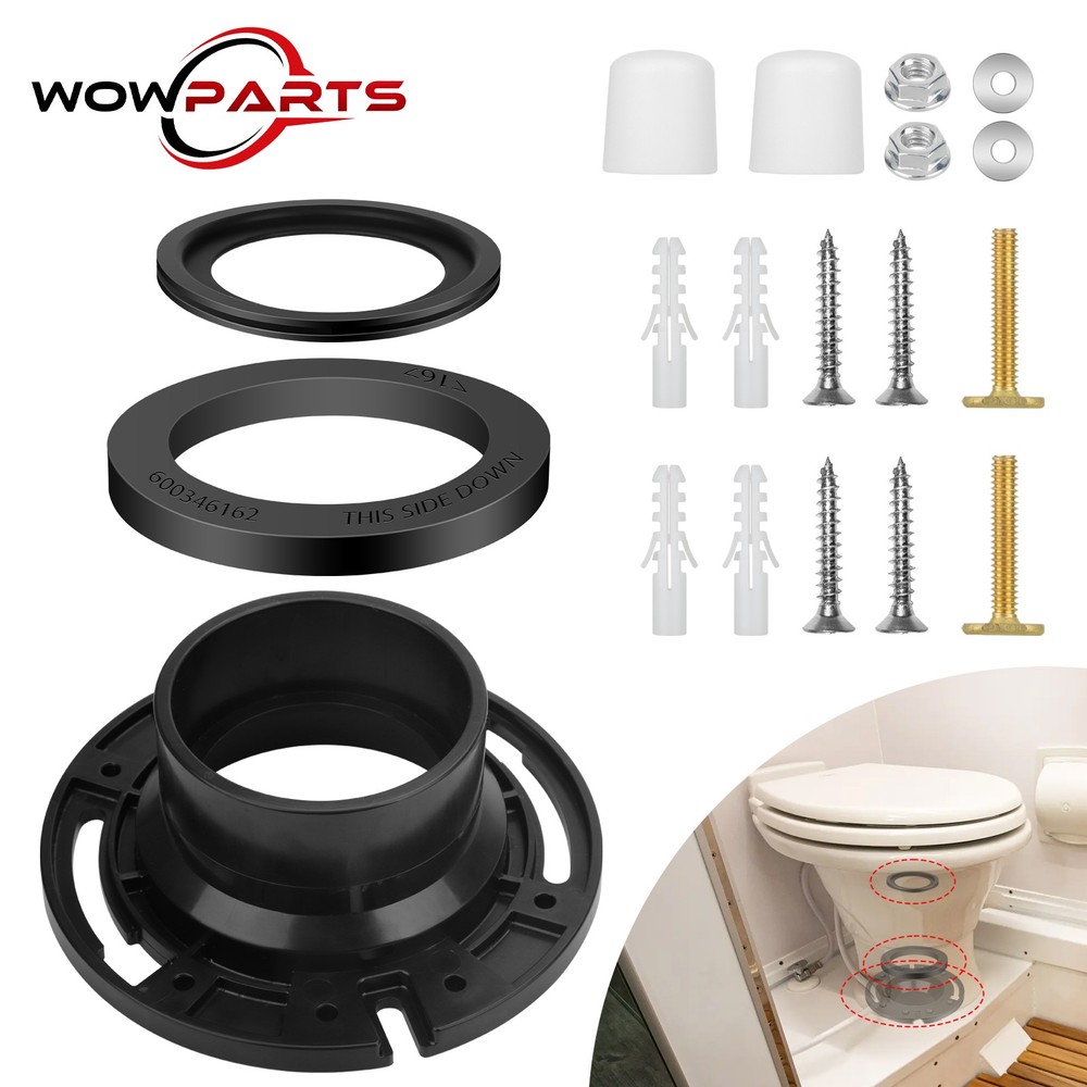 RV Toilet Seal for Dometic 300 310 320 Series, Flange, Flush Ball & Base Gasket