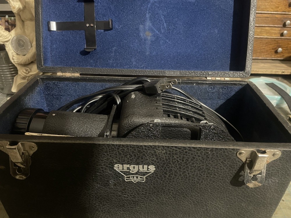 Vintage Argus Slide Projector In Case