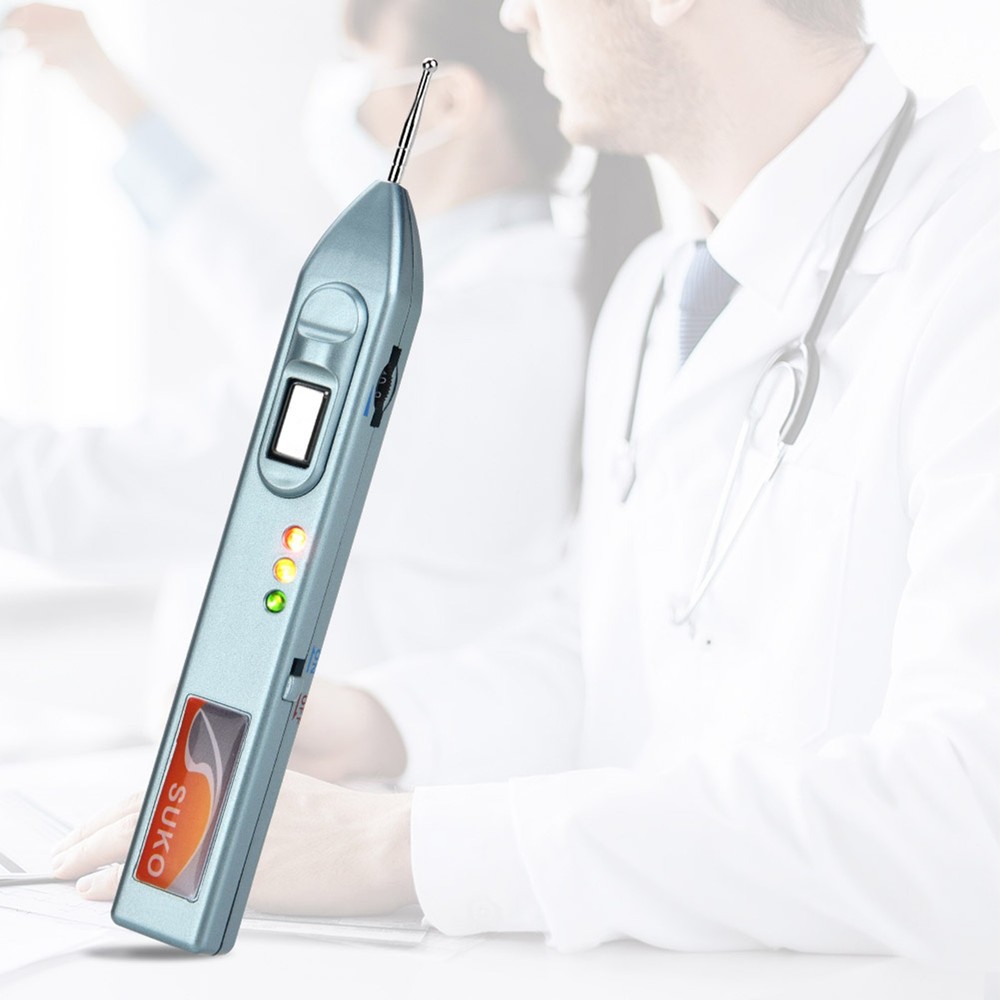Auricular Points Detector Automatic Ear Detection Pen Warning Sound Acupressure↑