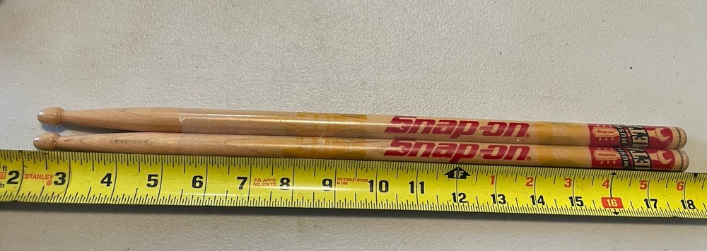 SNAP-ON Drumsticks! Sealed 16”