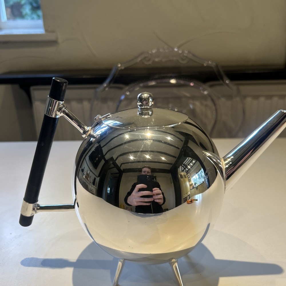 Silver Plated Art Deco Christopher Dresser Style Spherical Shape Large