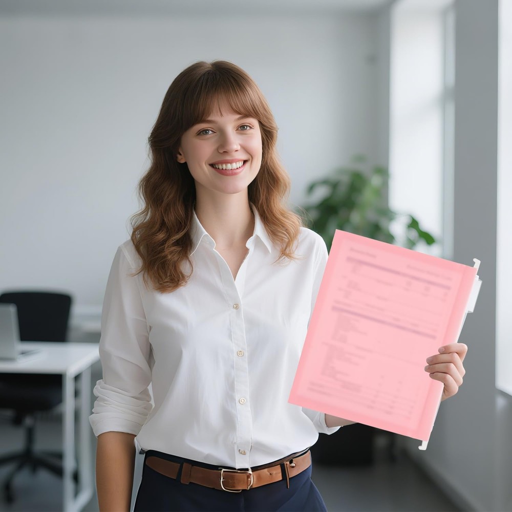 Plastic Extra Capacity Hanging File Folder, Letter Size, 2” Expansion, 30 Pac...