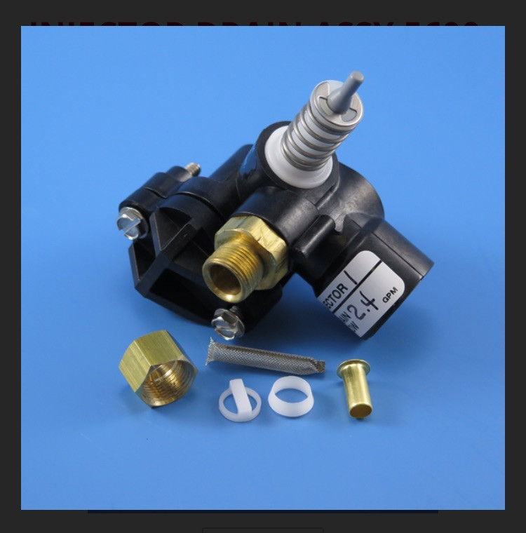 Fleck 5600 Injector Drain Assembly F600840142 DLFC 0.50 GPM Free Shipping