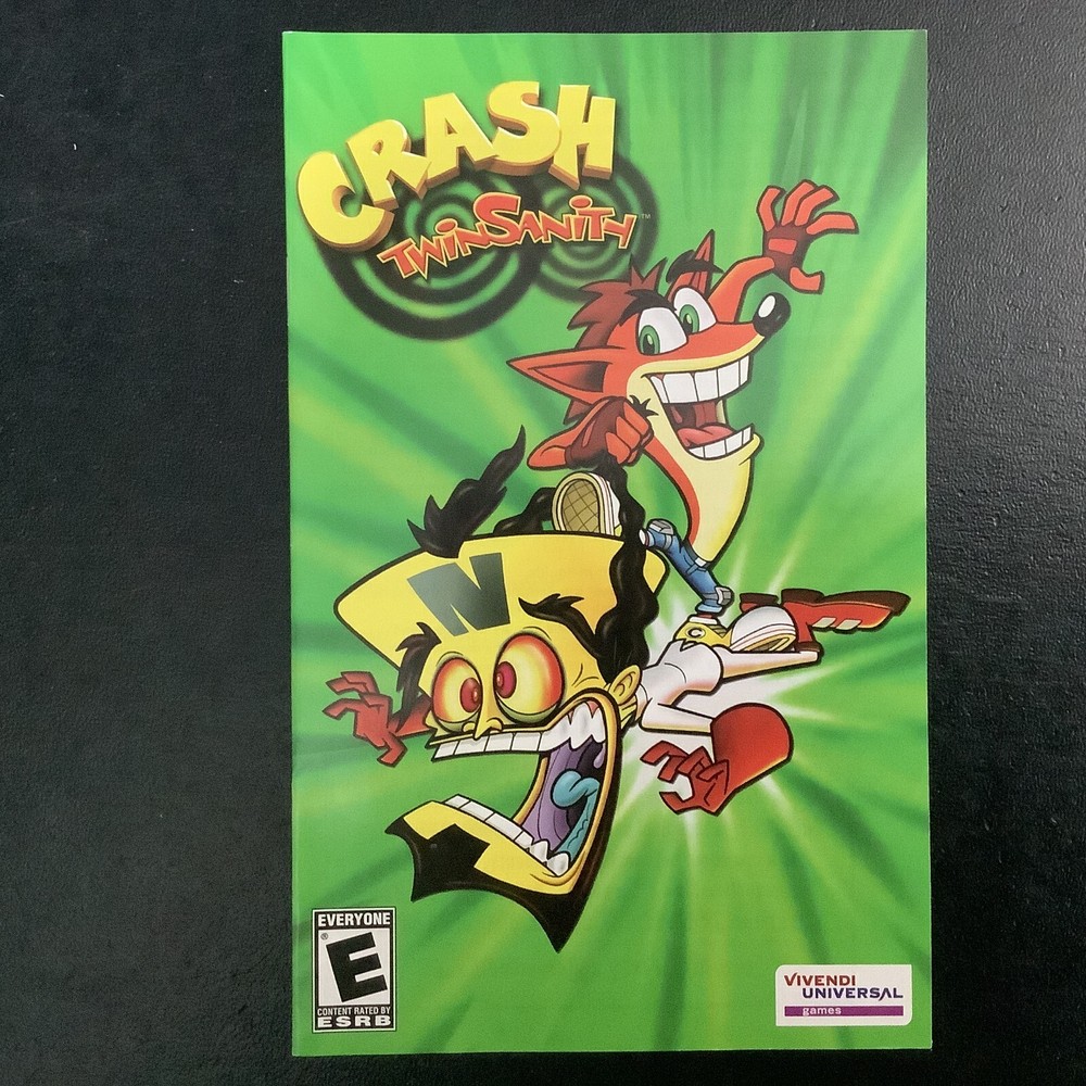 Crash Twinsanity PS2 PlayStation 2 Instruction Manual Only