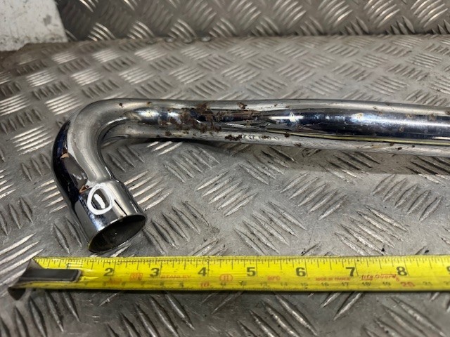 MOTORCYCLE exhaust down pipe header