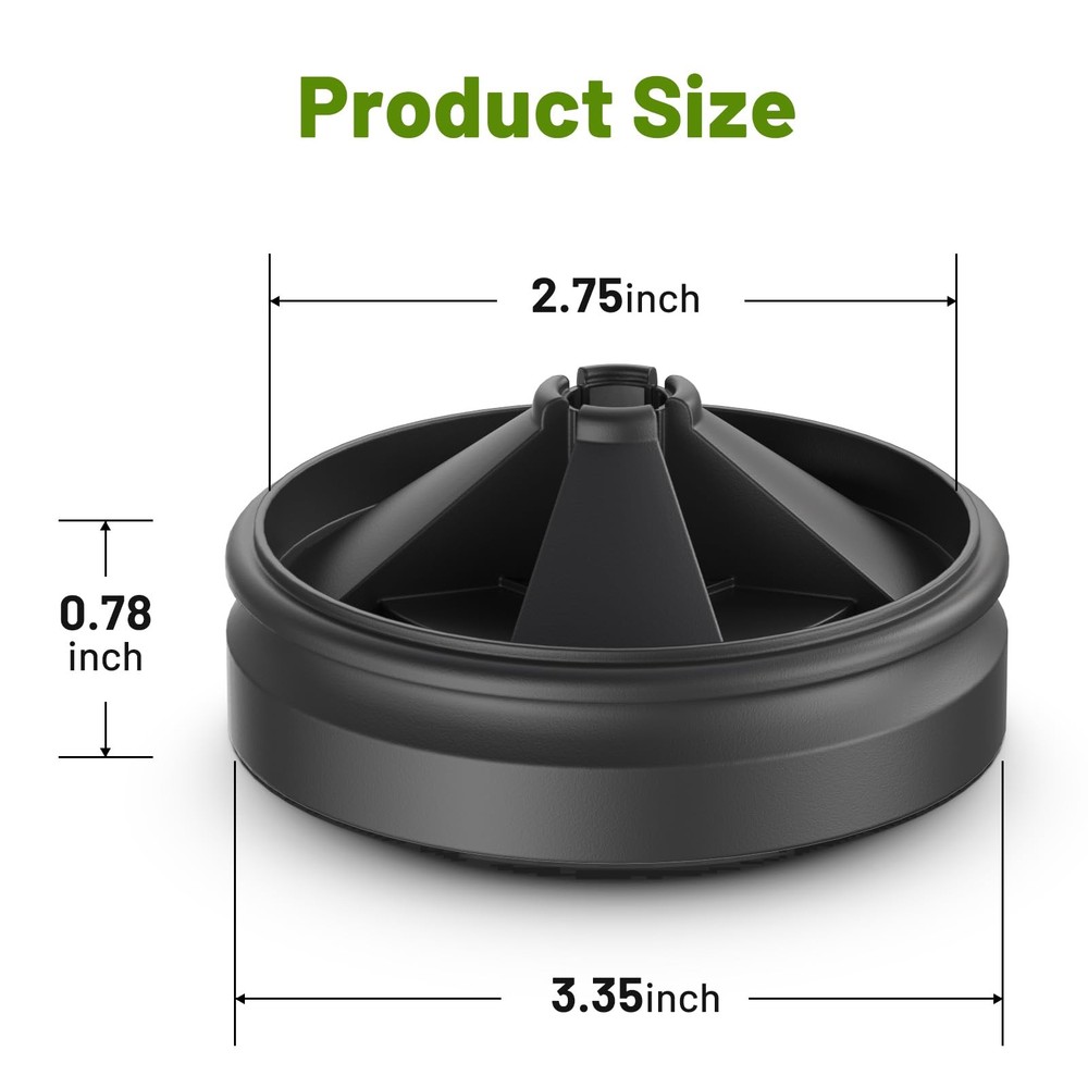 Garbage Disposal Splash Guard Sink Baffle 3 3/8 Inches QCB-AM for InSinkErato...