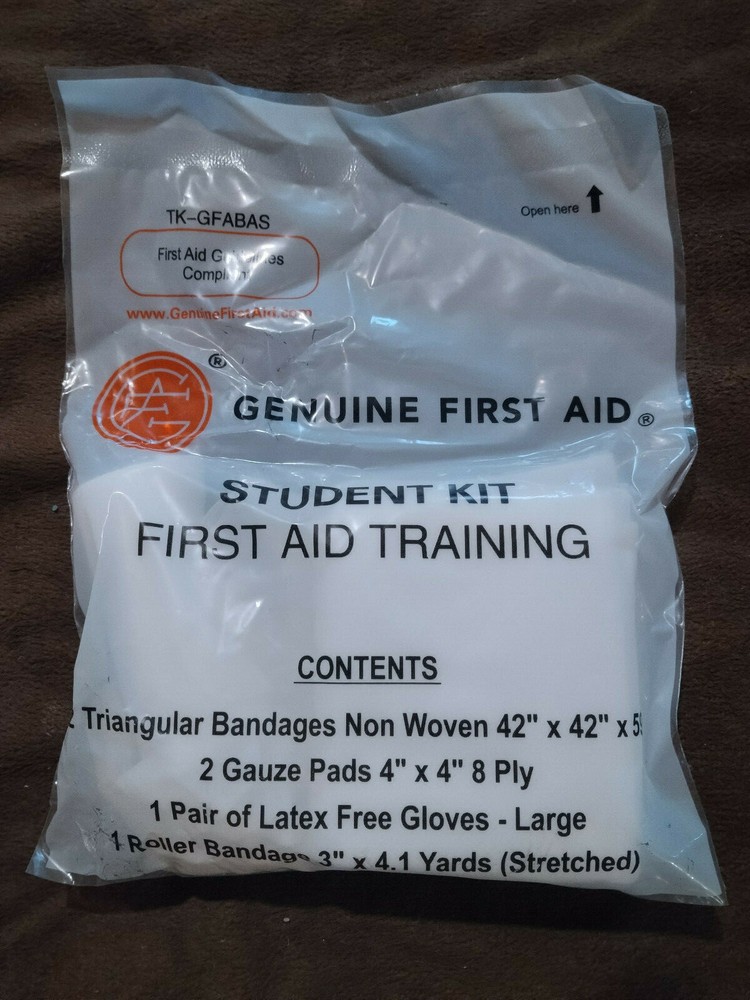5 Pk GFA STUDENT KIT FIRST AID TRAINING KIT. NEW SEALED