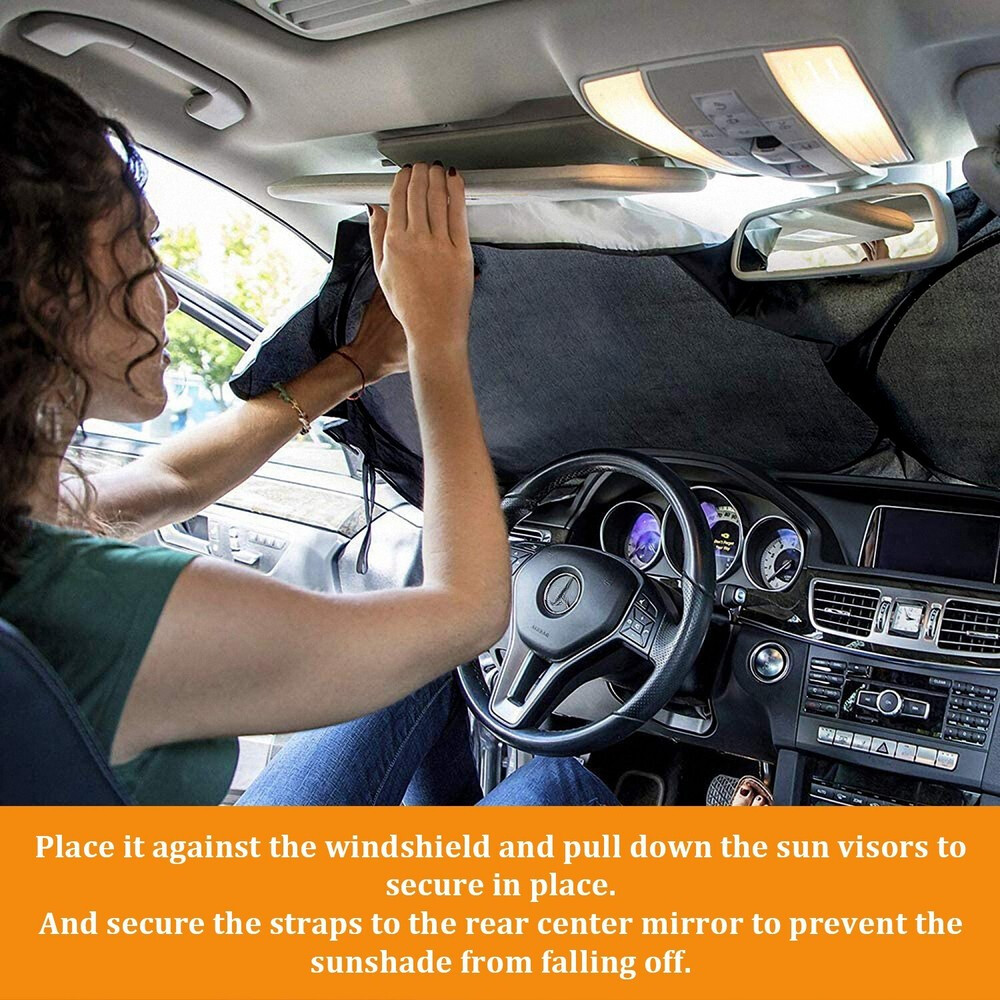 Foldable Car Front Rear Window Windshield Sun Shade Shield Cover Visor UV Block