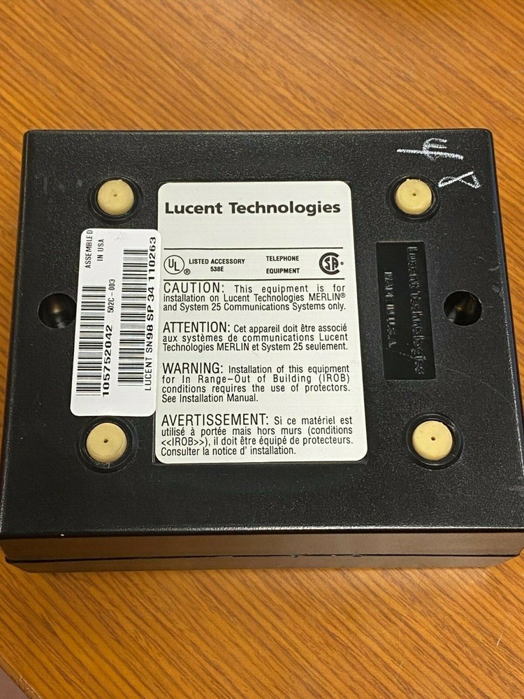 😉 NEW LUCENT TECHNOLOGIES 502C HEADSET ADAPTER 105 752 042