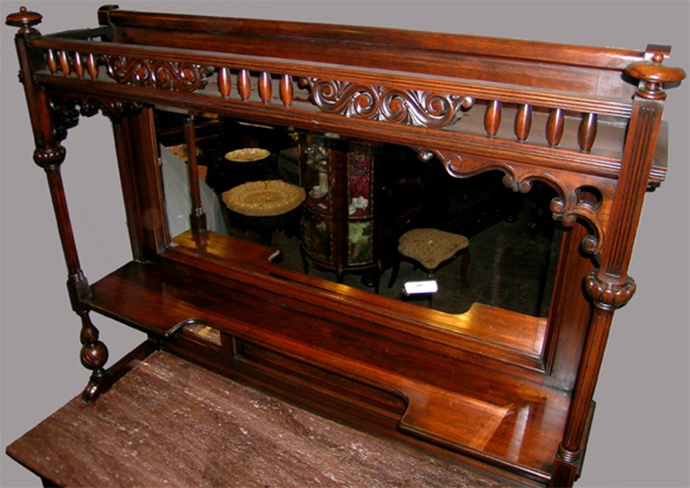 ANTIQUE AMERICAN GOTHIC REVIVAL SERVER