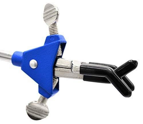 Three Finger Adjustable Lab Clamp with Rod