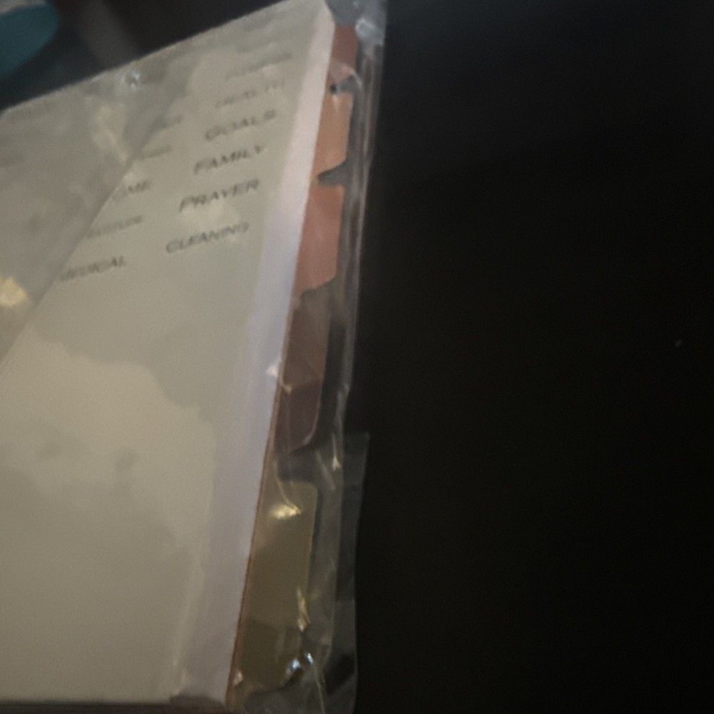 Half Letter Planner Inserts Lined Refill 3 Hole Punched 5 Tab Daily Goals Work