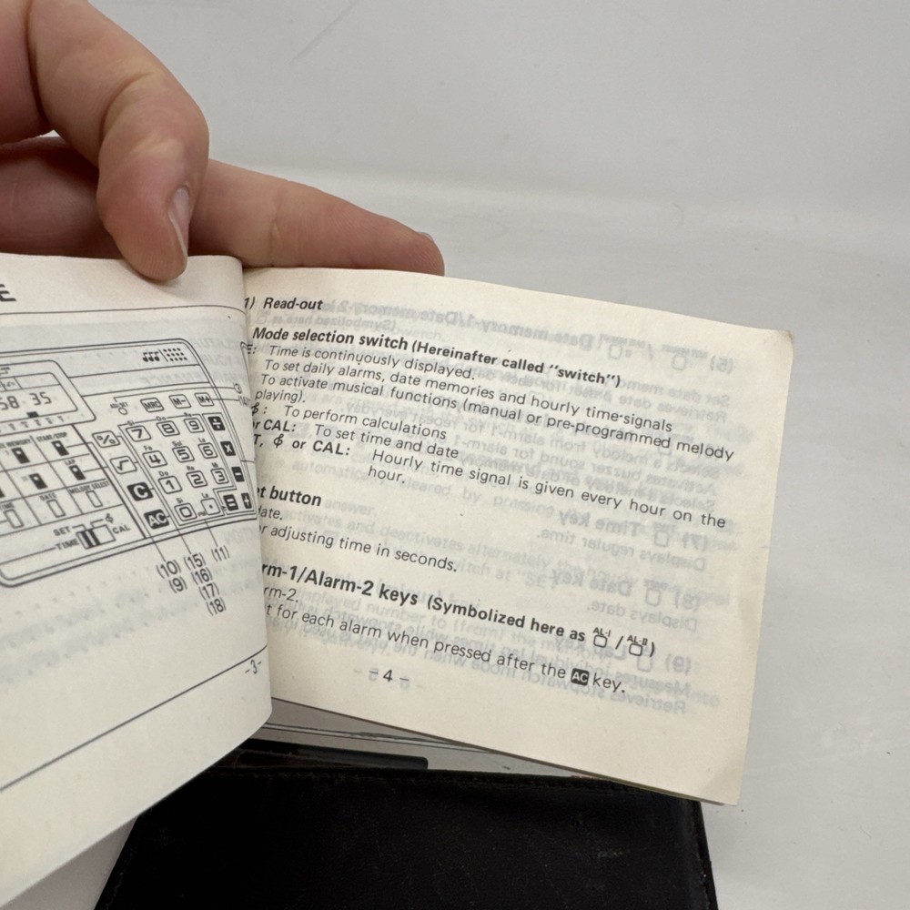 casio ml-75 calculator w/ Manual + Case + Batteries TESTED