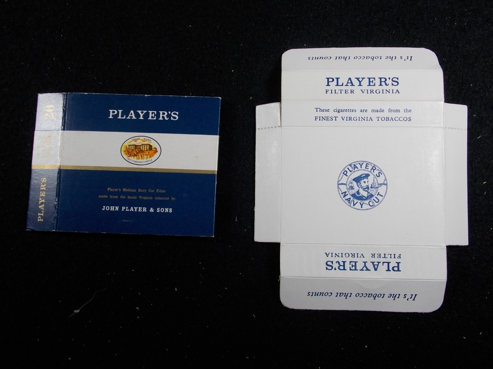 T5 Vintage Players Navy Cut Empty Cigarette Packet Box
