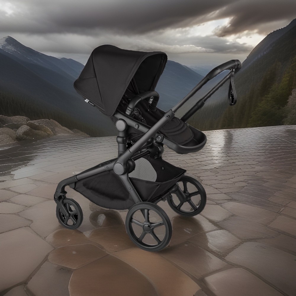 Bugaboo Kangaroo - Single to Double Full-Size Stroller - Midnight Black