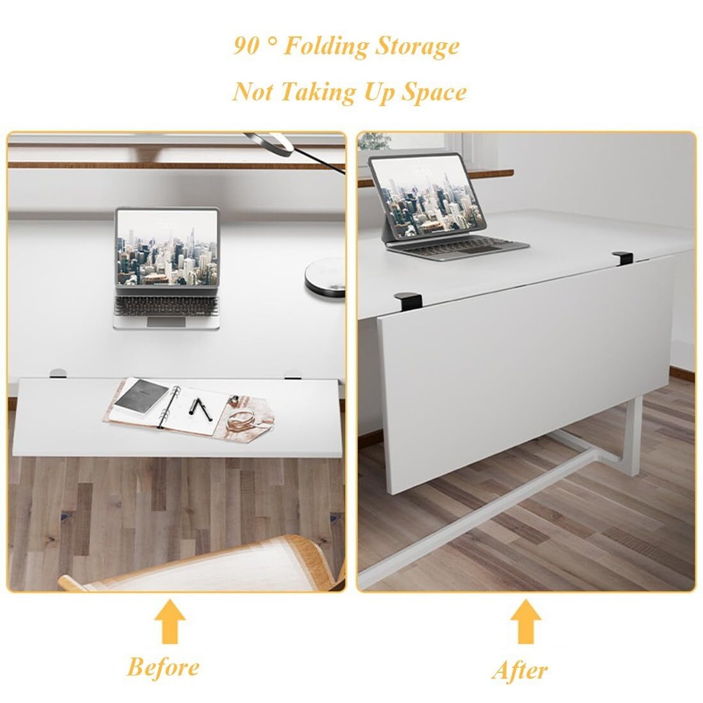 Under Desk Keyboard Tray Support Bracket Adjustable Desktop Extension Board S...