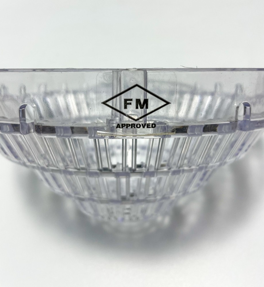 Safety Technology Smoke Detector Guard Polycarbonate Flush Open Back, 9"x 3 3/4"