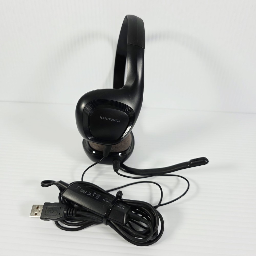 Plantronics Audio 628 Black Headband Headset USB - Tested
