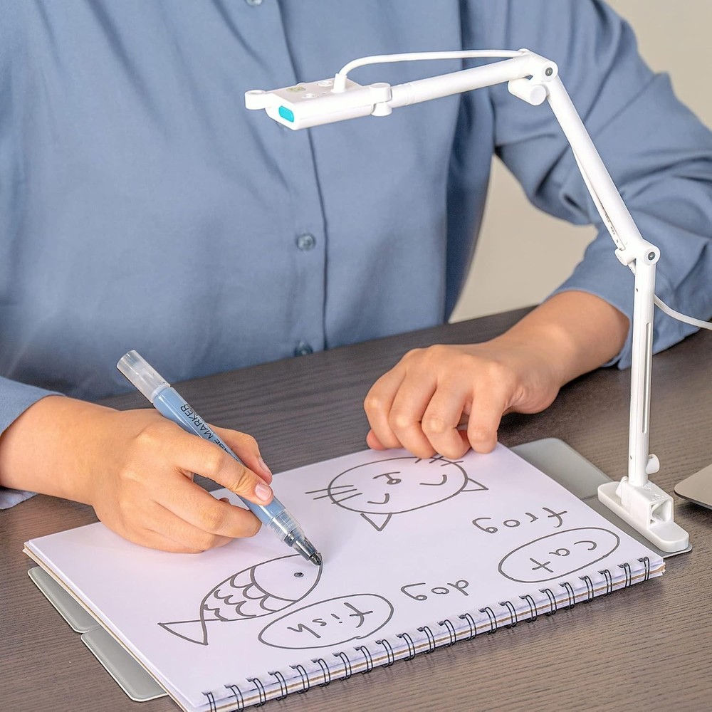 4K HD Document Camera Webcam 8MP with Visual Pointer for Teachers Compatible