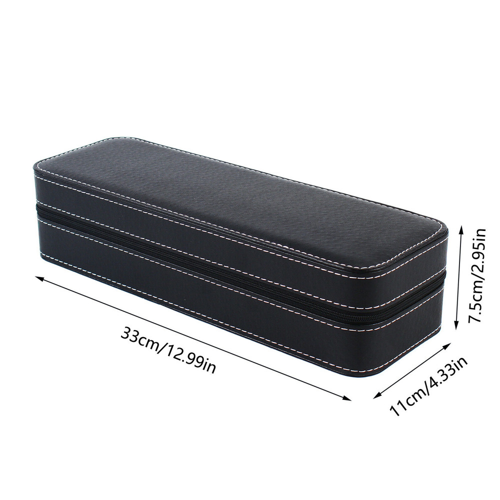 New Multiple Sizes Watch Display Case Storage Box Case | Leather Rounded Corner