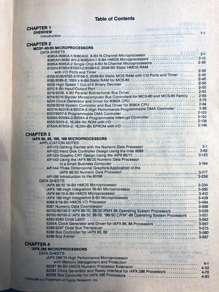 Intel 1984 Microsystem Components Handbook Volume 2 / Free Shipping!