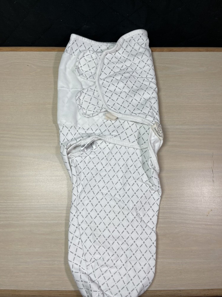 Keababies 100% cotton soothe swaddle wrap one size White