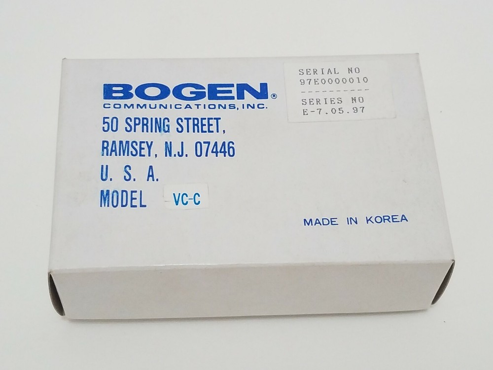 Bogen VCC VC-C Remote Master Volume Control / Compressor - Enhancement Board
