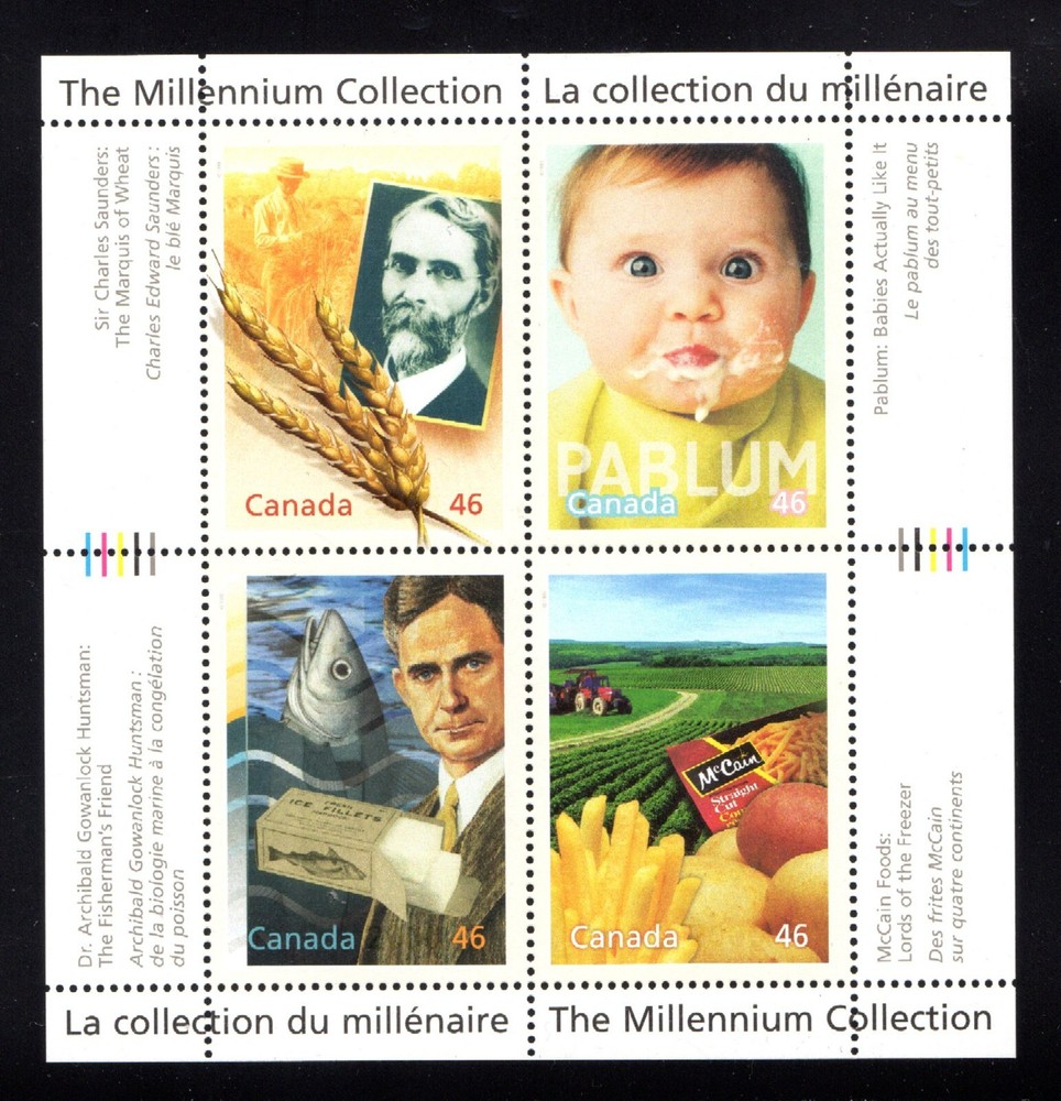 CANADA MINT SOUVENIR SHEET - VFNH - SCOTT NO. 1833 - MILLENIUM COLLECTION - 2000