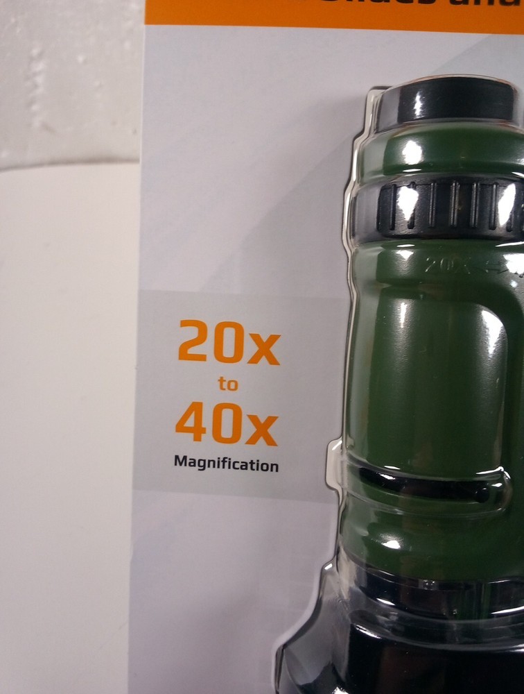 Carson Kids MicroBrite 20x-40x LED Lighted Pocket Microscope for Learning