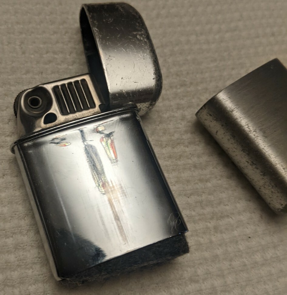 Vintage Ronson Typhoon Silver Tone Lighter