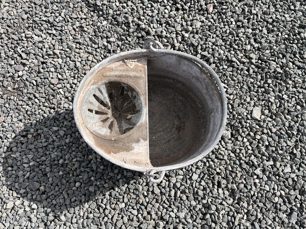 Vintage Galvanised Mop Bucket