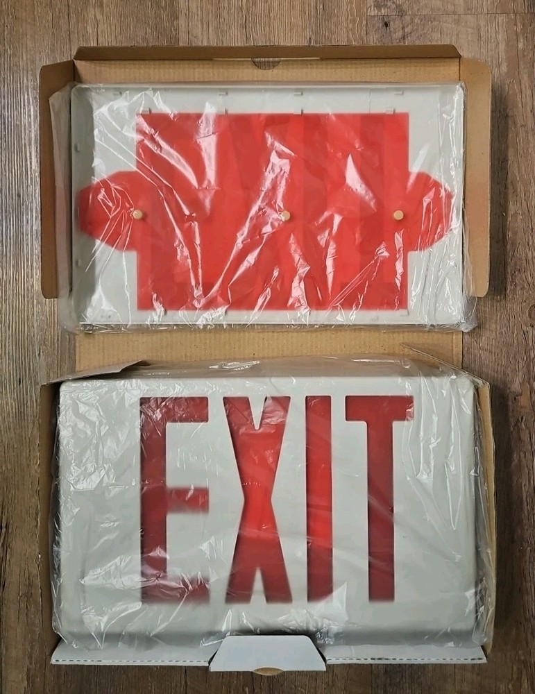 Beghelli LED Exit Sign RED Brand NEW! EZXTEU2RWEMSDT