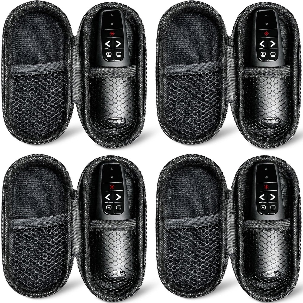 Wireless Presentation Clicker with Cases - Remote PowerPoint Pointer for Mac & P