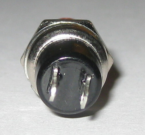 5 X Momentary Red Pushbutton Switch - 1/4" Panel Mount - 125 V - 3 A - SPST N.O.