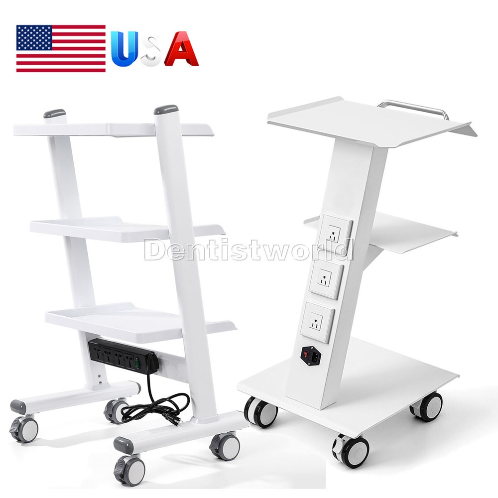 3Layer Dental Mobile Cabinet Trolley Built-in Socket/Trolley & Auto-water System