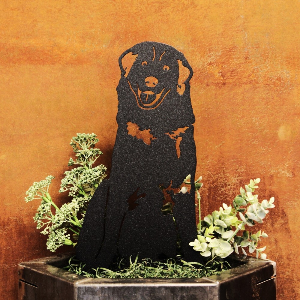 Great Pyrenees Black Metal Dog Silhouette