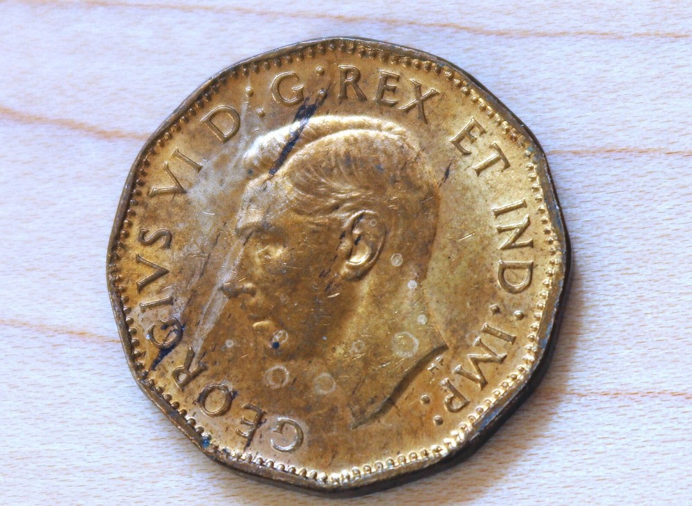 1943 Canada 5 Cents Tombac WWII