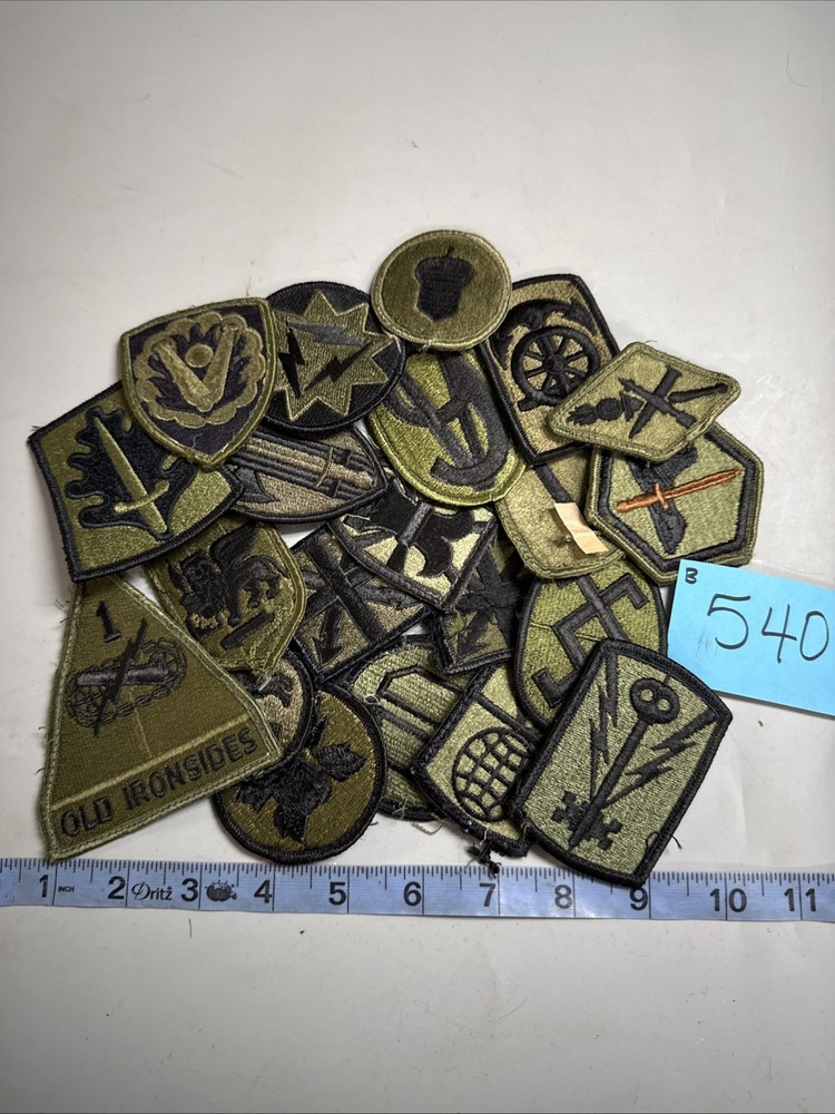 Cold War US Olive Drab Patch 21 Pieces B540