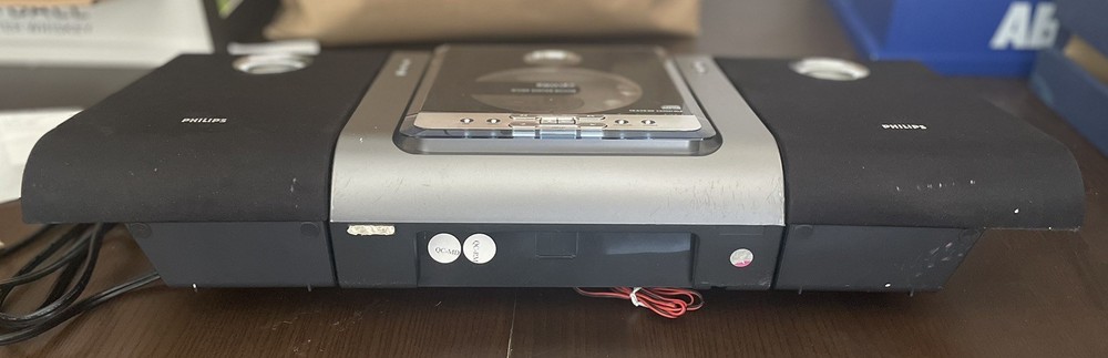 Philips MC235B 37 Micro Shelf Stereo System CD AM/FM Speakers Tested