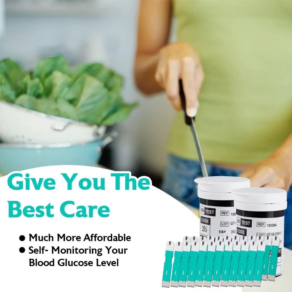 Blood Glucose Test Strips, for Diabete Sugar Testing, 100 Count...