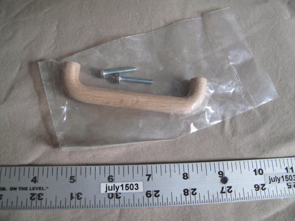 (10) New Epco WP3096 Unfinished Oak Pull 96mm handle drawer