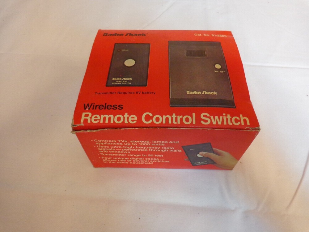 Radio Shack Wireless Remote Control Switch NIB 61 2665