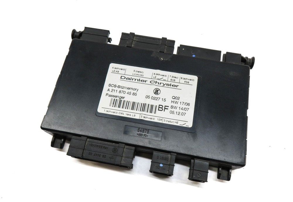 2008 MERCEDES GL450 (X164) RIGHT FRONT PASSENGER SEAT CONTROL MODULE